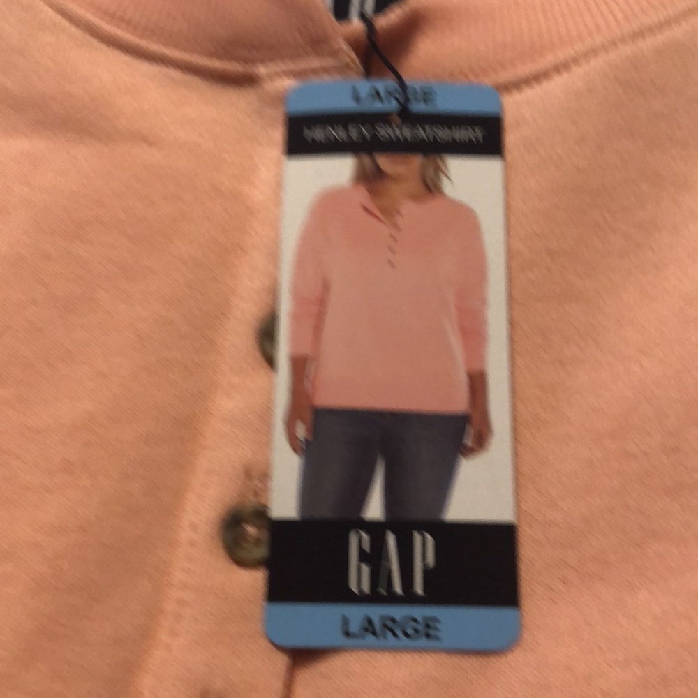 Gap Women’s Pullover Henley Sweatshirt NWT - Picture 5 of 5